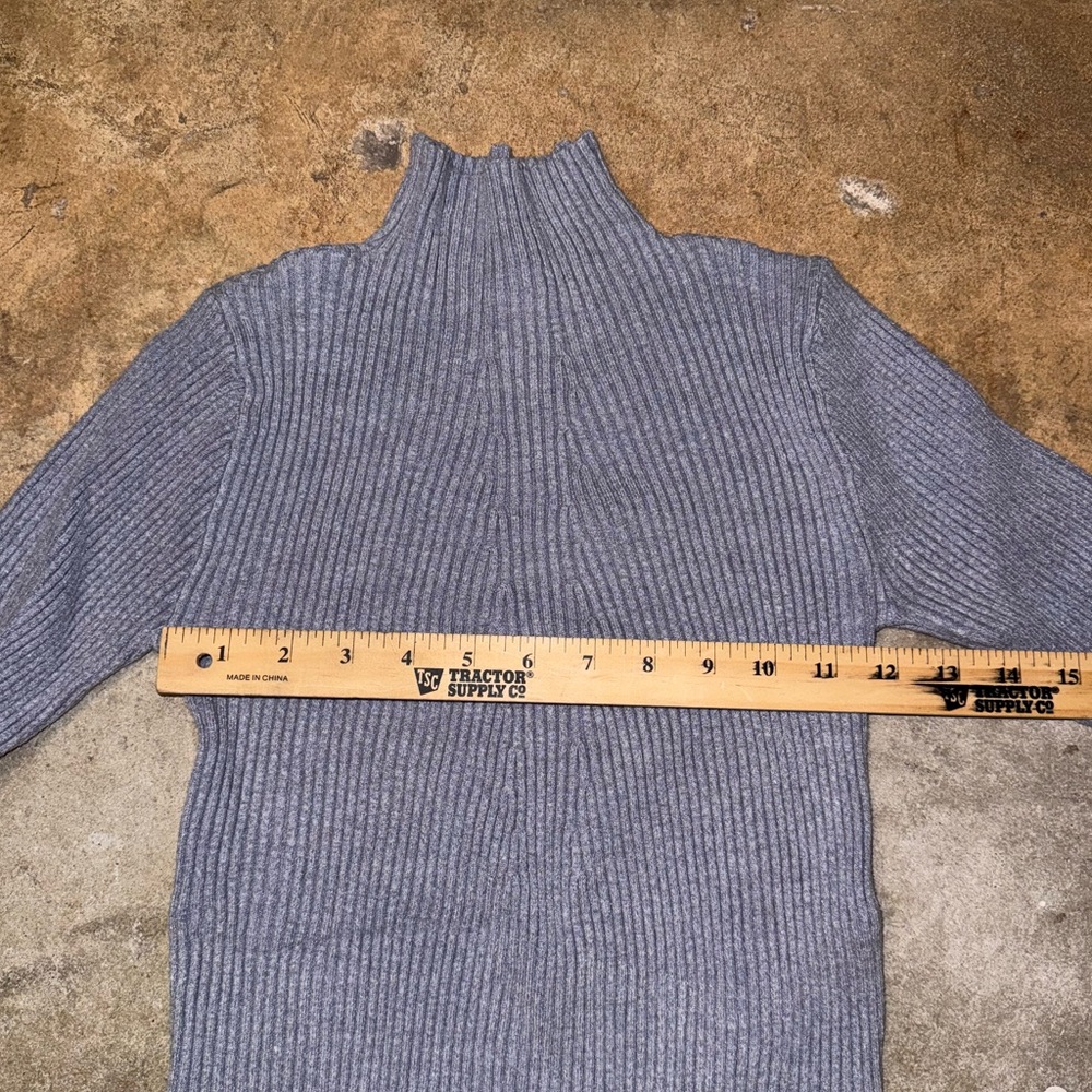Truth Light Blue/Gray Ribbed Knit Top - Picture 5 of 5